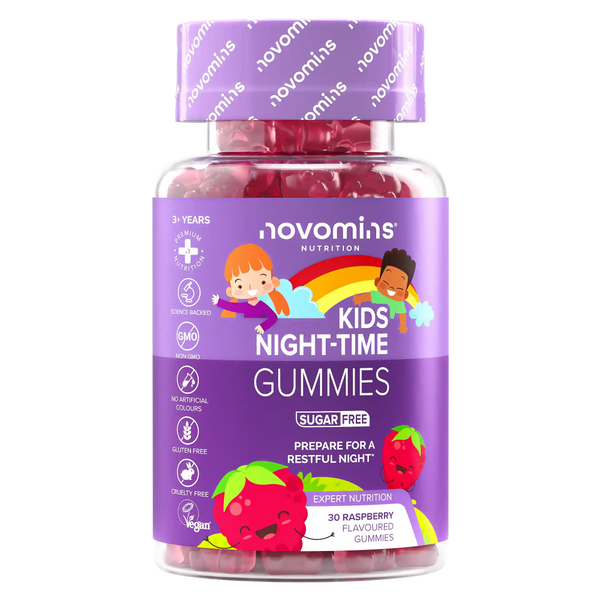 novomins kids night time sleep gummies for kids sugar free for restful sleep for children
