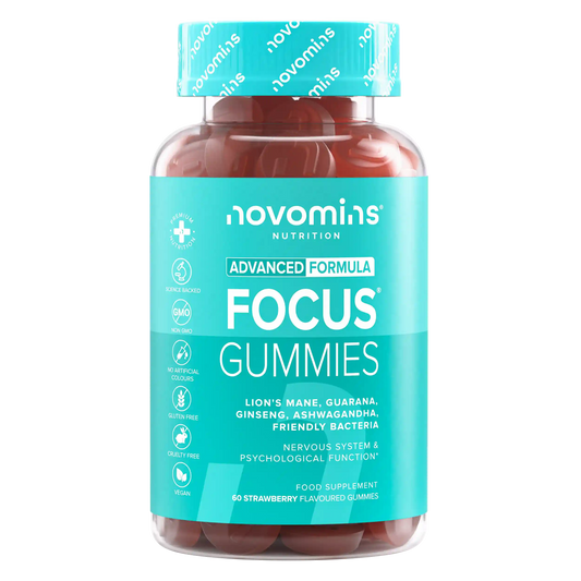 nootropic mushroom supplement for adults with lion's mane, guarana, ginseng, ashwagandha, and friendly bacteria